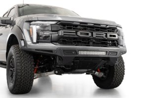 Ford F150 Raptor Bumper - Front - Addictive Desert Designs - Rock Fighter - Hammer Black - `21-`25 Ford F150 Raptor Bumper - Front - Addictive Desert Designs - Rock Fighter - Hammer Black - `21-`25